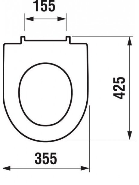 Unitazo dangtis Jika Lyra Plus 93381.5, 36,5 x 40,5 cm 1