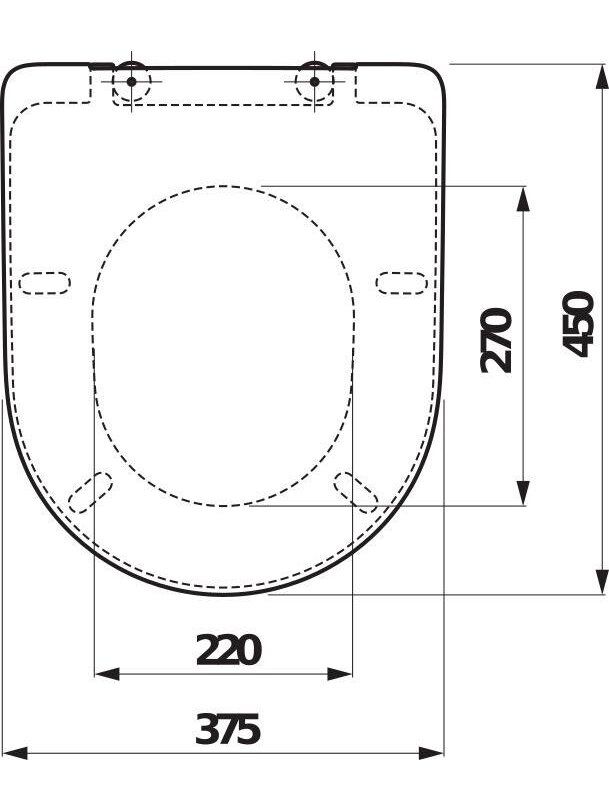 Unitazo dangtis Laufen Pro 8.9395.9, 37,4 x 44,3 cm 1 Unitazo dangtis Laufen Pro 8.9395.9, 37,4 x 44,3 cm 1