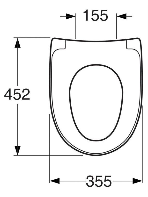 Unitazo dangtis Gustavsberg Nautic 9M26S101, 35,5 x 45,2 cm 1 Unitazo dangtis Gustavsberg Nautic 9M26S101, 35,5 x 45,2 cm 1
