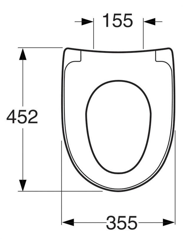 Unitazo dangtis Gustavsberg Nautic 9M256101, 35,5 x 45,2 cm 1 Unitazo dangtis Gustavsberg Nautic 9M256101, 35,5 x 45,2 cm 1
