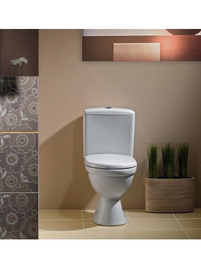 Unitazas su dangčiu CERSANIT MERIDA K03-014, 355×670 mm 1 Unitazas su dangčiu CERSANIT MERIDA K03-014, 355×670 mm 1