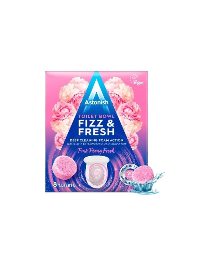 Unitazo valiklis Astonish FIZZ&FRESH, 8 vnt. Unitazo valiklis Astonish FIZZ&FRESH, 8 vnt.