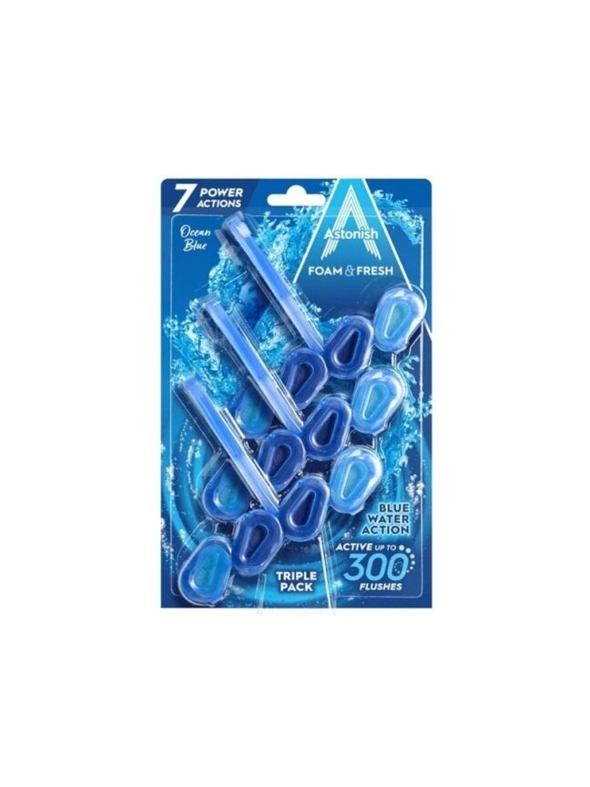 Unitazo valiklis Astonish FOAM & FRESH, 3 vnt. Unitazo valiklis Astonish FOAM & FRESH, 3 vnt.