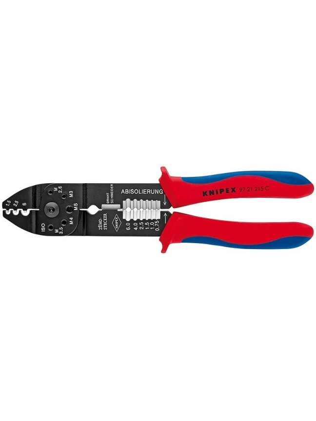 Universalios laido antgalių užspaudimo replės 0,5 - 6,0mm2, Knipex