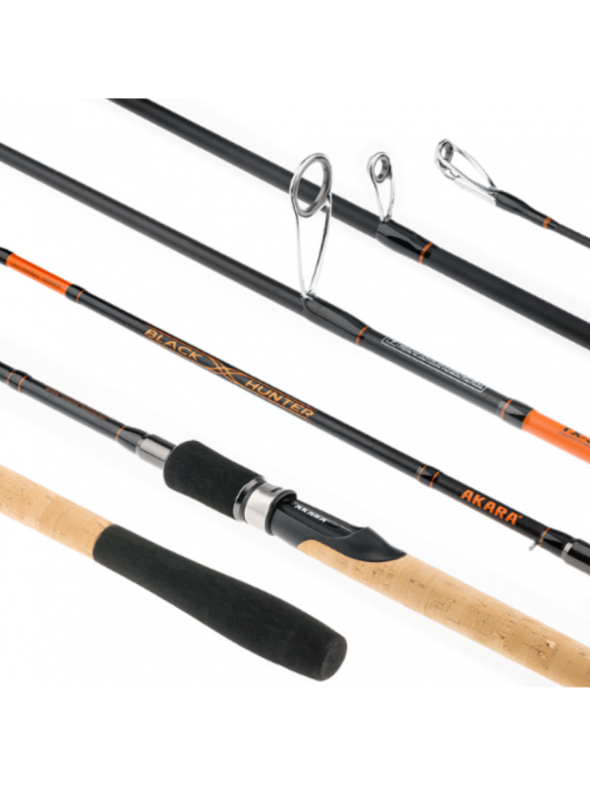 Universalus Spiningas AKARA Black Hunter 2-jų Dalių, Ilgis 2.60m, Testas 12-37g