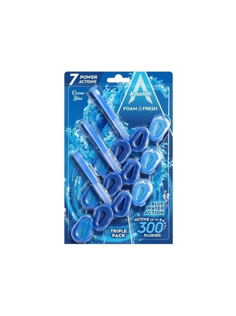 Unitazo valiklis Astonish FOAM & FRESH, 3 vnt. Unitazo valiklis Astonish FOAM & FRESH, 3 vnt.