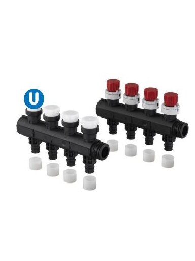 Uponor Vario Plus Q&E kolektorius bal. LS 6X Q&E 20x2,0