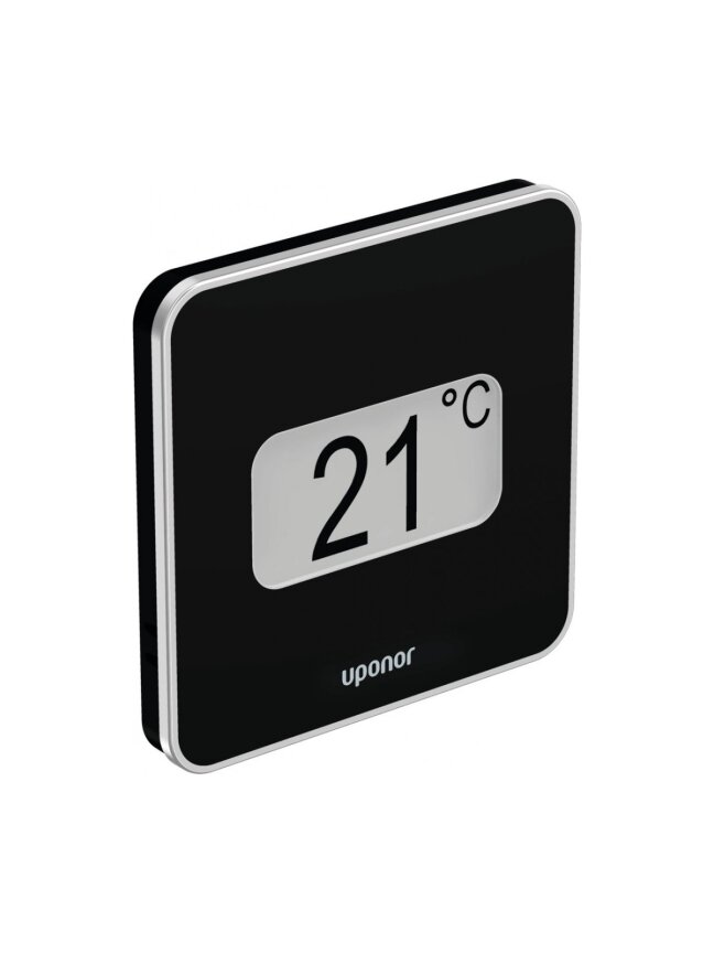 Uponor Smatrix Wave skaitm. termostatas + drėg. jutiklis Style T-169 juodas Uponor Smatrix Wave skaitm. termostatas + drėg. jutiklis Style T-169 juodas