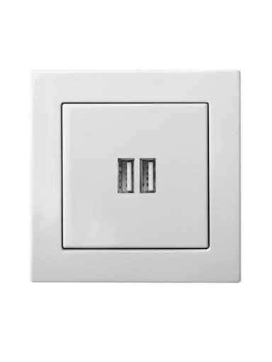 USB kroviklis LIREGUS EPSILON, baltos spalvos