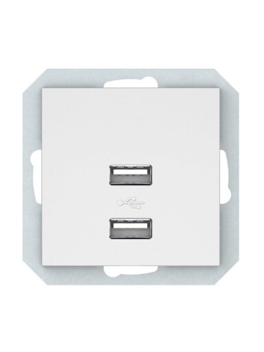 USB kroviklis VILMA QR1000, mat. baltos spalvos