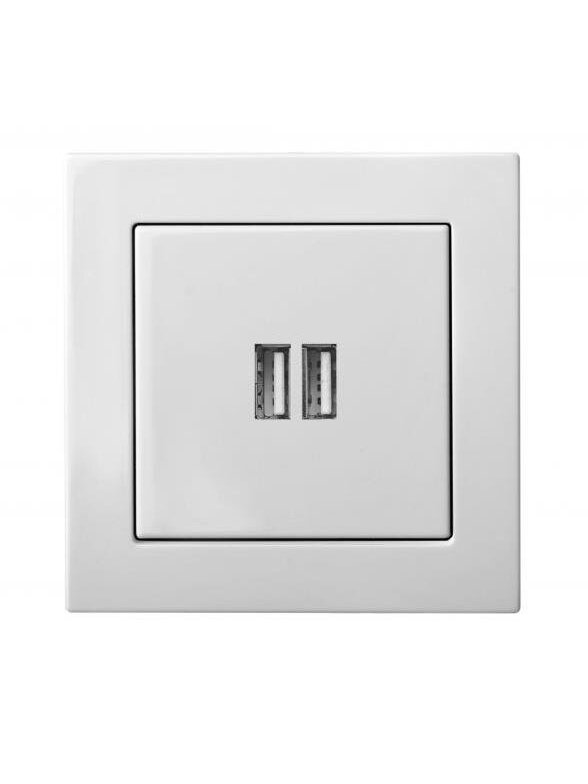 USB kroviklis LIREGUS EPSILON, baltos spalvos 1 USB kroviklis LIREGUS EPSILON, baltos spalvos 1