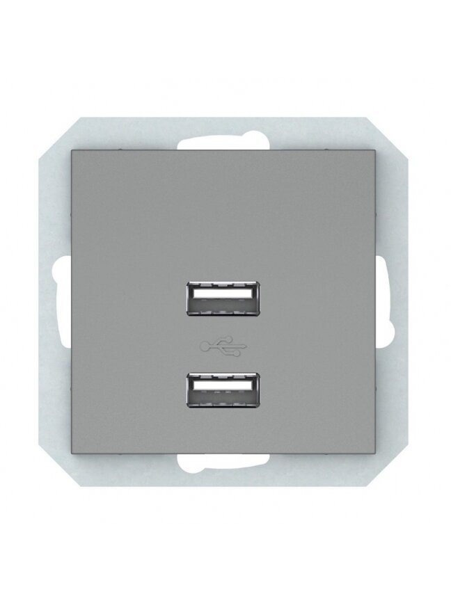 USB įkroviklis VILMA QR1000, pilkos spalvos USB įkroviklis VILMA QR1000, pilkos spalvos
