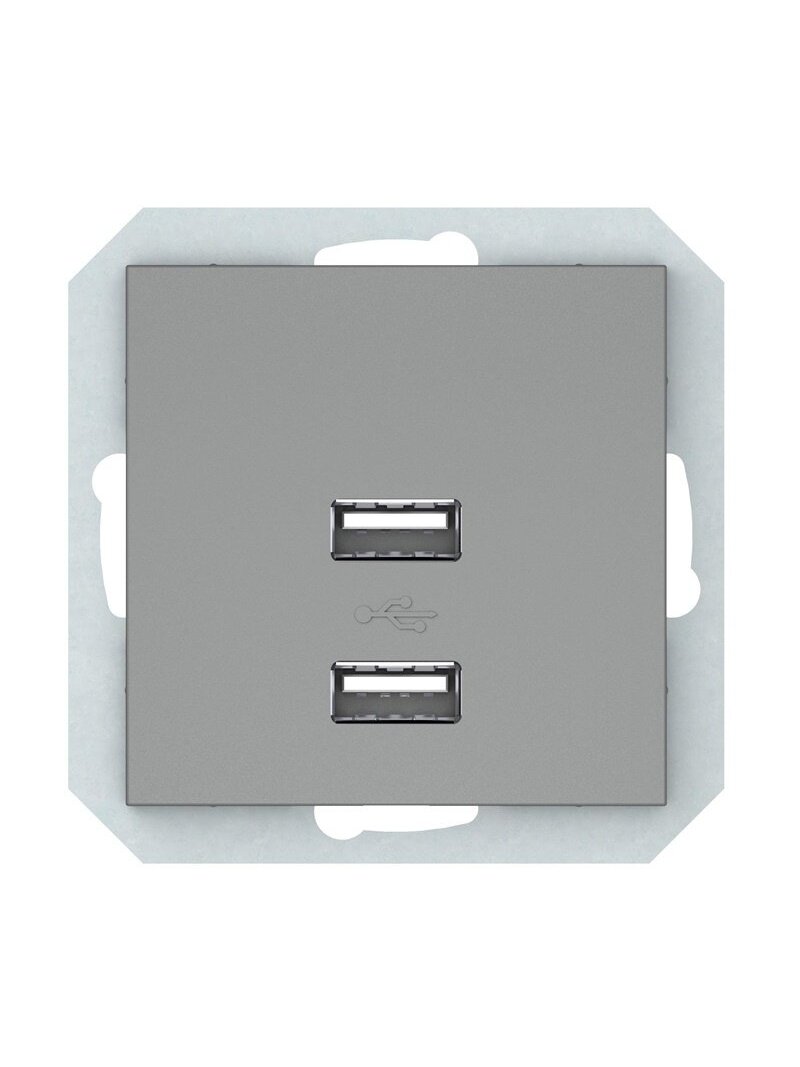 USB įkroviklis VILMA QR1000, pilkos spalvos