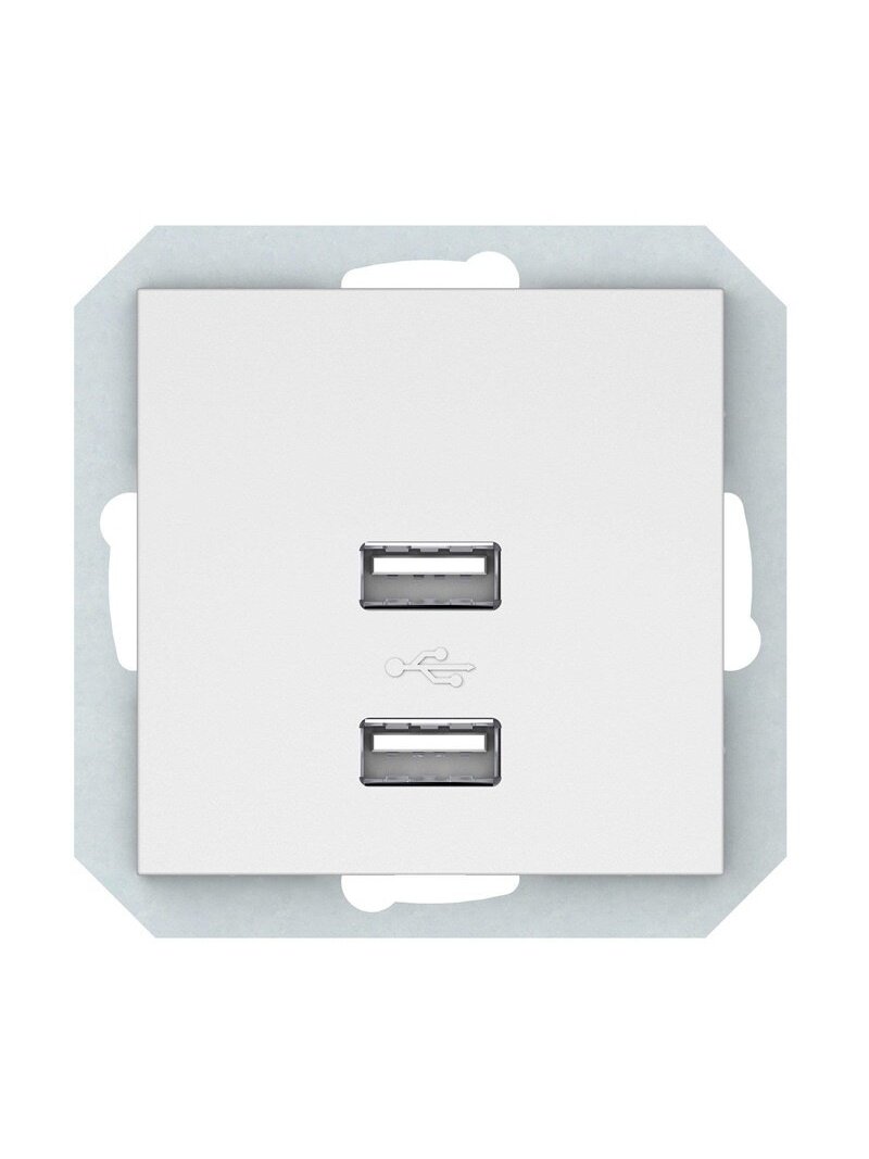 USB kroviklis VILMA QR1000, mat. baltos spalvos USB kroviklis VILMA QR1000, mat. baltos spalvos