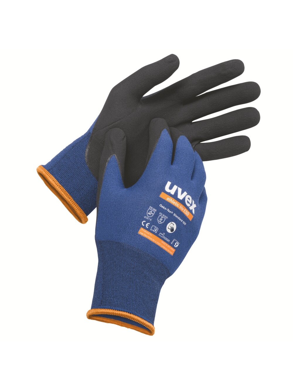 Uvex Pirštinės UVEX Athletic Lite ESD, 9 dyd.