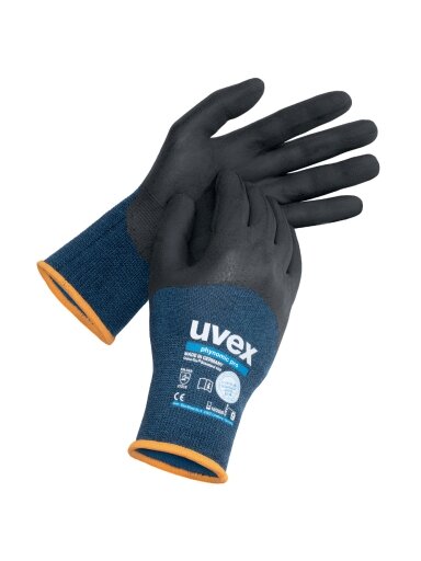 Uvex Pirštinės aplietos PU UVEX Phynomic PRO, 10 dyd.