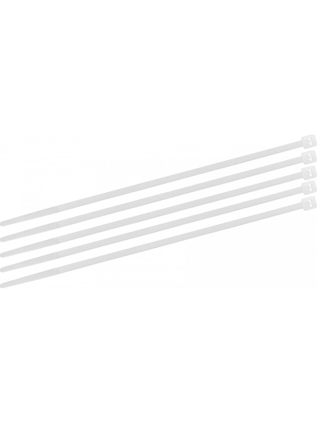 Užtraukiami laidų tvirtinimo dirželiai balti Triuso | 200x2,6 mm, 100 vnt.