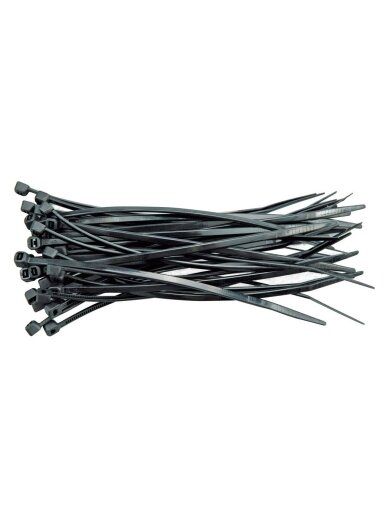 Užtraukiami laidų tvirtinimo dirželiai juodi Vorel | 430x4.8mm,100vnt
