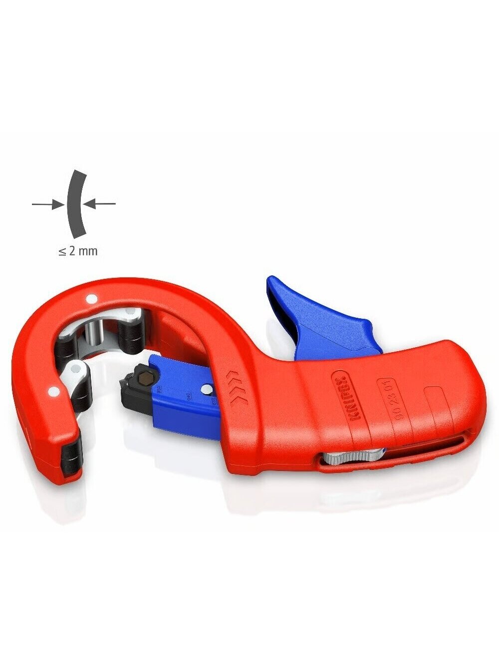 ⬡ Vamzdžių pjaustyklė plonasienėms plastikinėms kanalizacijos vamzdžiams 32-50 mm KNIPEX DP50 (902301BK, KNIPEX)