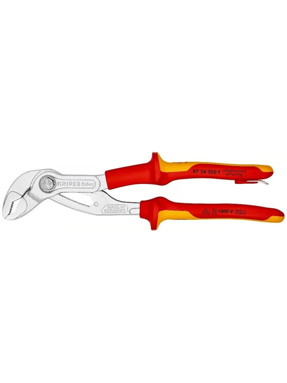 ⬡ Vandens siurblio replės KNIPEX VDE Cobra 250 mm (8726250T, KNIPEX)