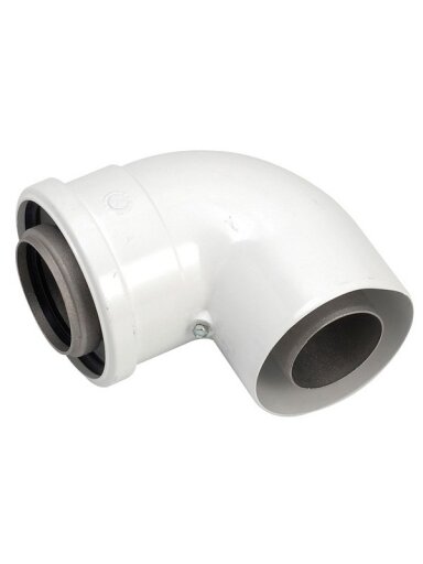 Vaillant dūmtraukio alkūnė 87°, d. 60/100 mm sistemai
