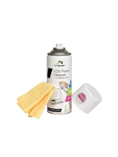 Valiklis Tracer LCD Foam Cleaner 400 ml+Microfiber
