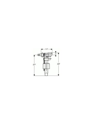Vandens pripildymo mechanizmas Geberit 136.723.00.3, 3/8"