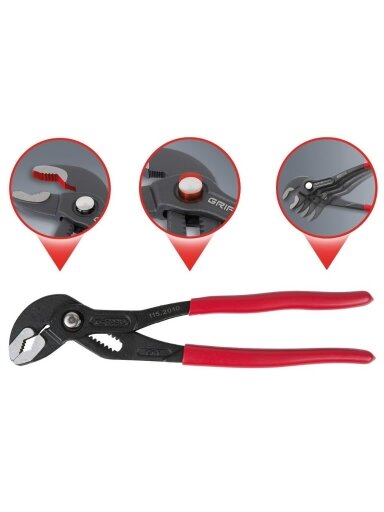 Vandens siurblio replės 240mm, KS Tools