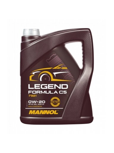 ⬡ Variklio alyva MANNOL Legend Formula C5 0W-20 5l (MN79215, MANNOL)