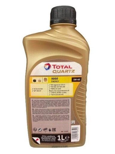 VARIKLIŲ TEPALAS "TOTAL QUARTZ 9000 ENERGY 5W40"
