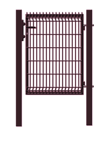 Varteliai segmentiniu užpildu, 100 cm x 123 cm, ruda Varteliai segmentiniu užpildu, 100 cm x 123 cm, ruda