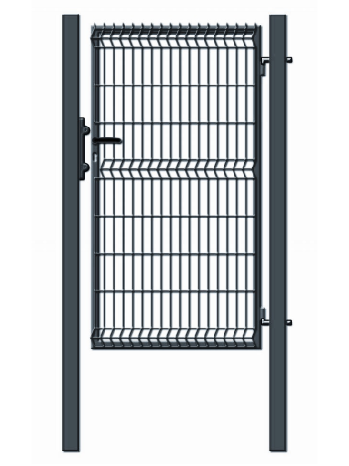 Varteliai segmentiniu užpildu, 100 cm x 173 cm, pilka Varteliai segmentiniu užpildu, 100 cm x 173 cm, pilka
