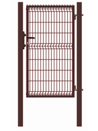 Varteliai segmentiniu užpildu, 100 cm x 173 cm, ruda Varteliai segmentiniu užpildu, 100 cm x 173 cm, ruda