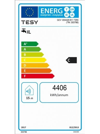 Vandens šildytuvas TESY BILIGHT 120, 120 l 2 Vandens šildytuvas TESY BILIGHT 120, 120 l 2