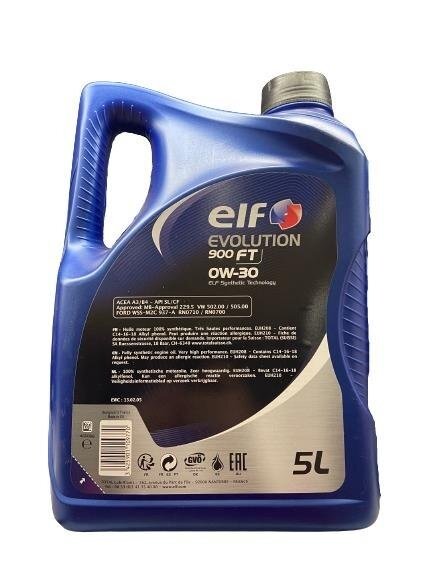 VARIKLIŲ TEPALAI „ELF EVOLUTION 900 FULL TECH“ (0W/30; 5 L) 1