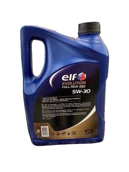 VARIKLIŲ TEPALAI „ELF EVOLUTION FULLTECH DID“ (5W-30; 5 L) 1