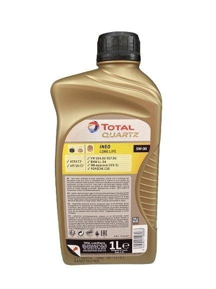 VARIKLIŲ TEPALAS "TOTAL QUARTZ INEO LONG LIFE 5W30" 1 VARIKLIŲ TEPALAS "TOTAL QUARTZ INEO LONG LIFE 5W30" 1
