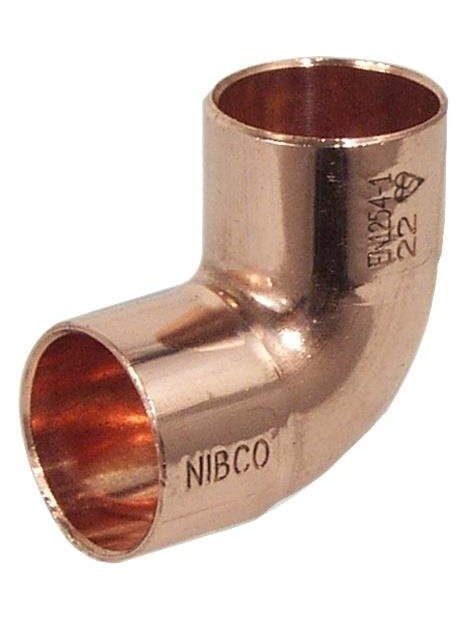 Varinė alkūnė NIBCO 5090010, 90°V/V, trumpu spinduliu, 15 mm
