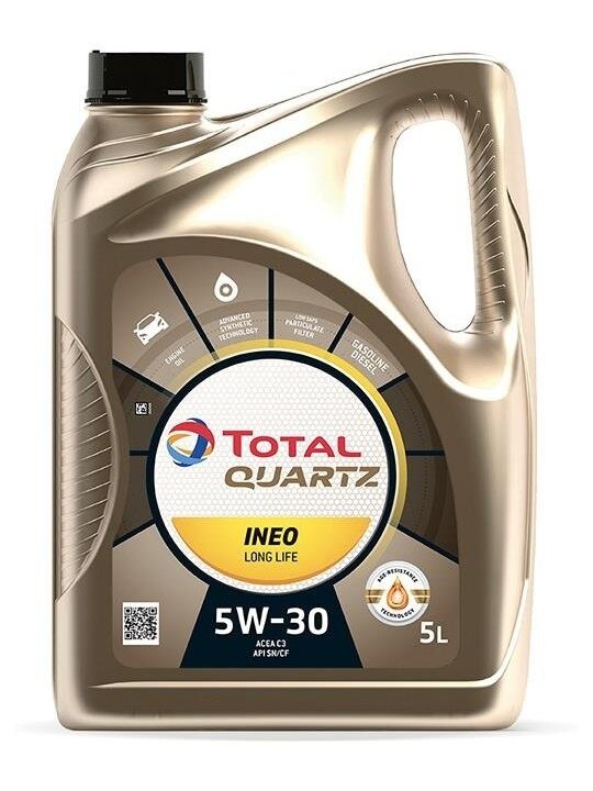VARIKLIŲ TEPALAS "TOTAL QUARTZ INEO LONG LIFE 5W30" 2 VARIKLIŲ TEPALAS "TOTAL QUARTZ INEO LONG LIFE 5W30" 2