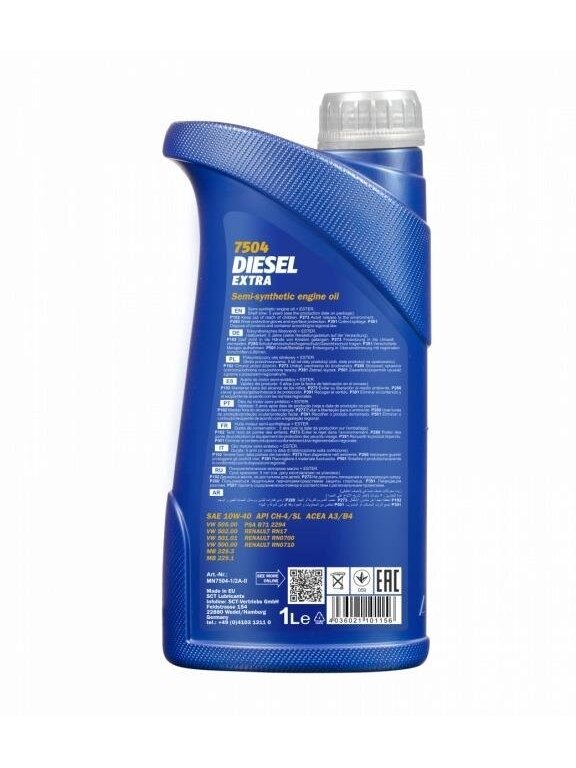 VARIKLIŲ TEPALAI „MANNOL DIESEL EXTRA“ (10W40; 1 L) 1 VARIKLIŲ TEPALAI „MANNOL DIESEL EXTRA“ (10W40; 1 L) 1