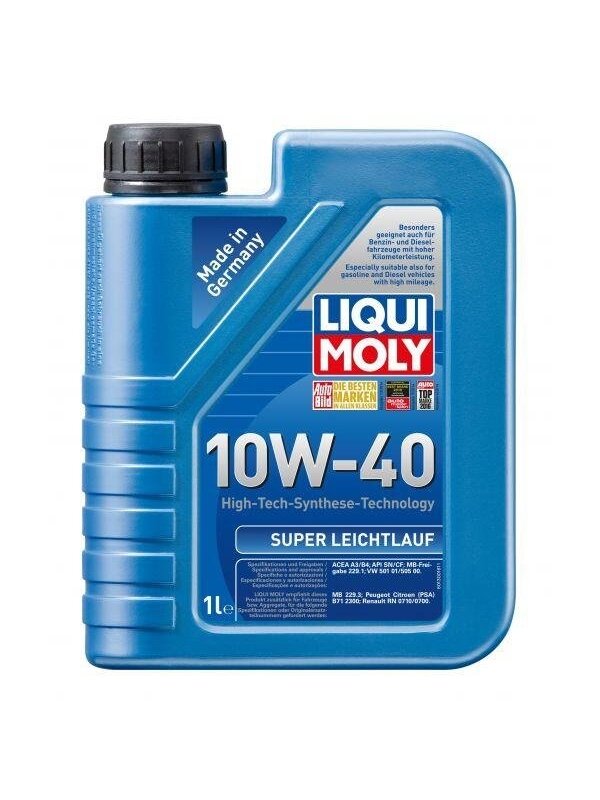 Variklio tepalas Liqui Moly Super Leichtlauf 10W-40, 1 l Variklio tepalas Liqui Moly Super Leichtlauf 10W-40, 1 l