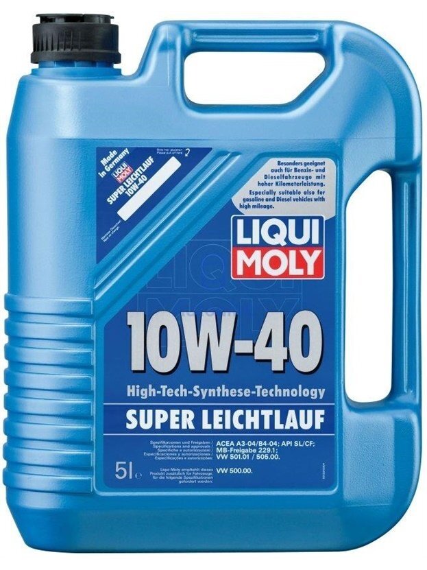 Variklio tepalas Liqui Moly Super Leichtlauf 10W-40, 5 l