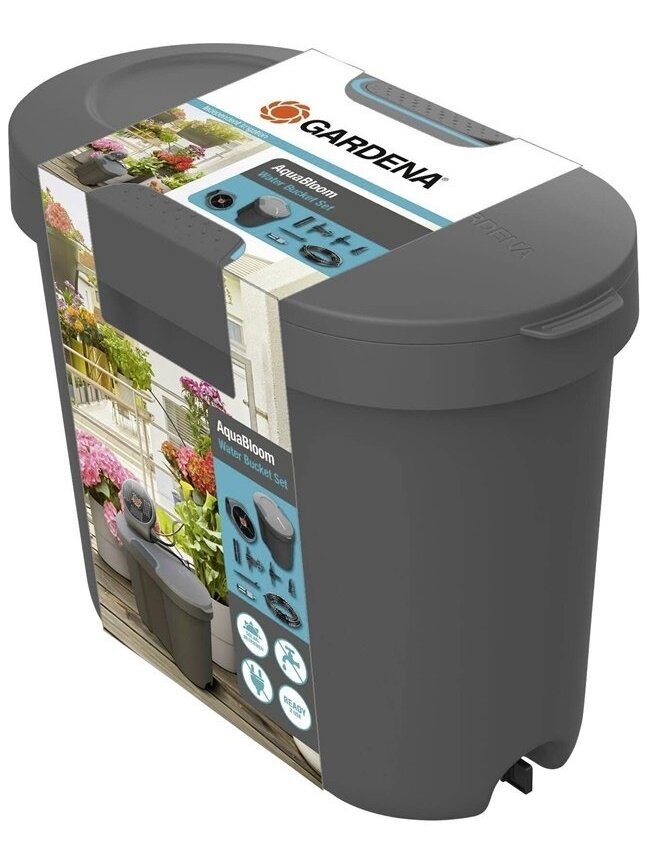 Vandens talpykla Gardena AquaBloom Solar Irrigation 10,5 l Vandens talpykla Gardena AquaBloom Solar Irrigation 10,5 l