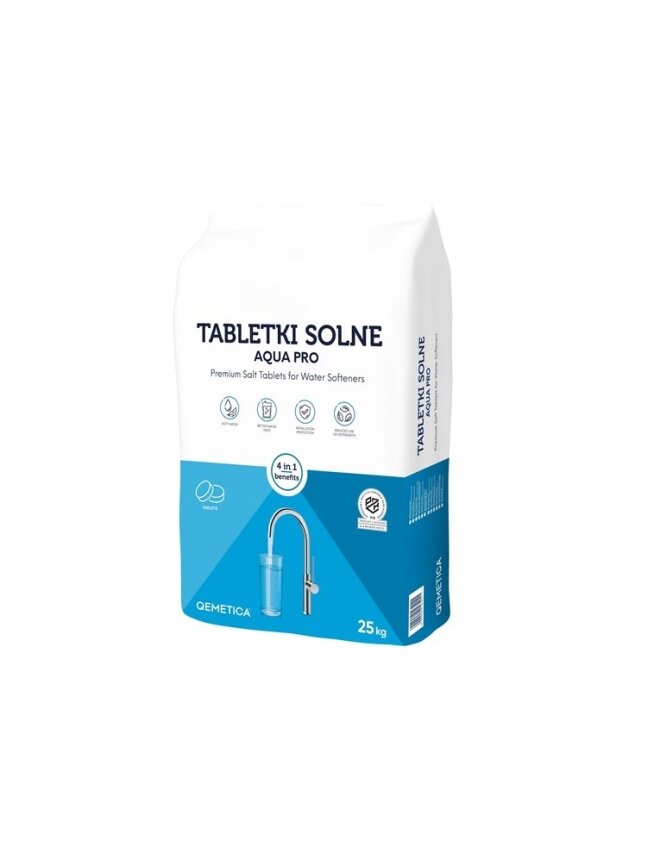 Vakuuminės druskos tabletės Aqua Pro, 25 kg Vakuuminės druskos tabletės Aqua Pro, 25 kg