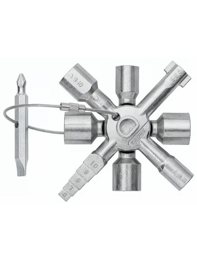 ⬡ Valdymo spintos raktas TwinKey KNIPEX (001101, KNIPEX) ⬡ Valdymo spintos raktas TwinKey KNIPEX (001101, KNIPEX)