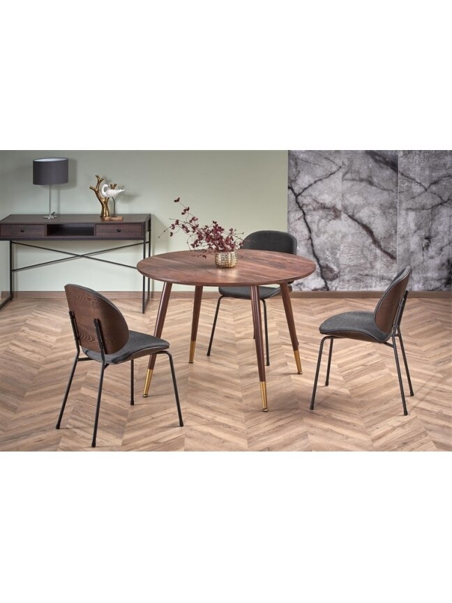 Valgomojo stalas, rudas, 110 cm x 100 cm x 72 - 76 cm 1 Valgomojo stalas, rudas, 110 cm x 100 cm x 72 - 76 cm 1