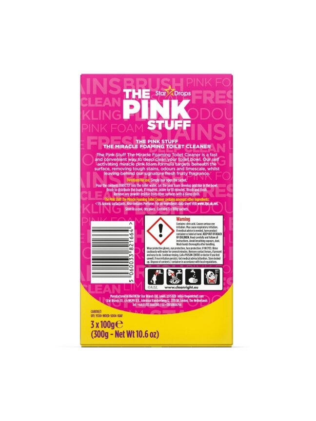 VALIKLIS WC PUTOJANT THEPINKSTUFF 3X100G 1