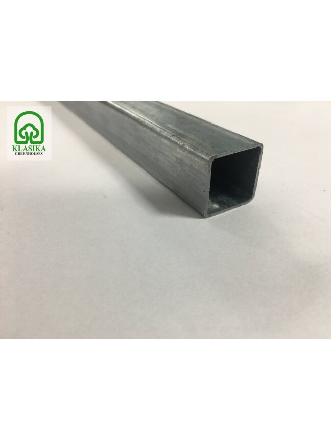 Vamzdelis 20mmx20mmx1mm, cinkuotas - 2 m. Vamzdelis 20mmx20mmx1mm, cinkuotas - 2 m.