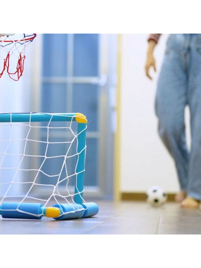 Vandens krepšinio rinkinys 2in1 futbolo vartai + kamuoliai + pompa WOOPIE 8 Vandens krepšinio rinkinys 2in1 futbolo vartai + kamuoliai + pompa WOOPIE 8