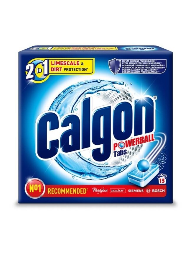 Vandens minkštiklis skalbimo mašinoms Calgon, 15 vnt. Vandens minkštiklis skalbimo mašinoms Calgon, 15 vnt.